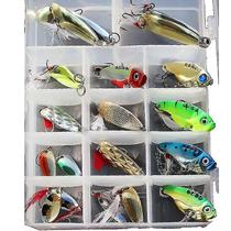 Iscas de pesca iscas 21 pçs/set colher de metal iscas conjunto de iscas de pesca vib iscas de robalo de peixe marinho crankbait swimbait
