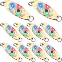 Iscas de Pesca LED Skylety Flasher Bait - 10 Unidades - Para Pesca em Águas Profundas