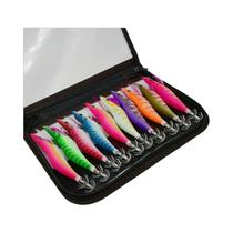 Iscas De Pesca Luminosas 3D Com Olhos Para Lula E Camarão, 10 Peças, Isca Para Polvo E Sepia, 19.5g