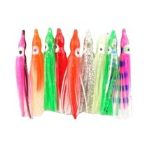 Iscas De Pesca Octopus Skirts 20pcs 5-10cm, Iscas De Lula Macias Para Pesca Em Água Salgada