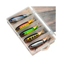 Iscas De Pesca TopWater ANFS Plopping Isca Artificial Com Cauda Rotativa Iscas Duras Para Água Doce