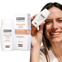 Isdin Clareador Facial Fotoultra Active Unify Color Fps99 Todo Tipo De Pele Dia