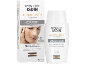 Isdin FotoUltra Active Unify Fusion Protetor Clareador Sem Cor FPS99 Isdin FotoUltra Active Unify Fusion Protetor Clareador Sem Cor FPS99