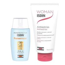 Isdin Kit - Creme Corporal Antiestrias + Protetor Solar Facial Fusion Water 5 Stars FPS60 Isdin Kit - Creme Corporal Antiestrias + Protetor Solar Facial Fusion Water 5 Stars FPS60
