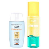 Isdin Kit - Protetor Solar Corporal Hydrolotion FPS50 + Protetor Solar Facial Fusion Water 5 Stars FPS60