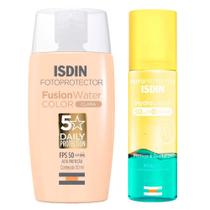 Isdin Kit Protetor Solar Corporal Hydrolotion + Protetor Facial Fusion Water 5 Stars Color Isdin Kit Protetor Solar Corporal Hydrolotion + Protetor Facial Fusion Water 5 Stars Color