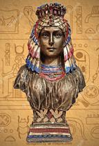 Isis Busto de Resina Estatueta Decorativa Egípcio Faraó - Decore Casa