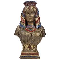 Isis Busto Deusa Egito Escultura Decorativa Estátua Resina - M3 Decoração