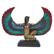 Isis Deusa do Egito Asa Aberta Grande Estátua de Resina 29cm