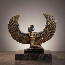 Isis Deusa Egípcia Fertilidade Maternidade Em Resina Premium Ouro Velho Com Prata Isis Deusa Egípcia Fertilidade Maternidade Em Resina Premium Ouro Velho Com Prata