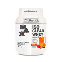 Iso Clear Whey 405g Suplemento Alimentar Em Pó Proteico - Morango com Laranja Iso Clear Whey 405g Suplemento Alimentar Em Pó Proteico - Morango com Laranja
