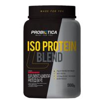 Iso Protein Blend Pote 900g Morango - Probiotica - PROBIÓTICA 12% Iso Protein Blend Pote 900g Morango - Probiotica - PROBIÓTICA 12%