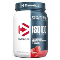 Iso100 Whey Isolado Hidrolisado Dymatize Morango 1,4lbs 640g