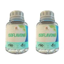 Isoflavona - 60 Cápsulas 500Mg Kit Com 2
