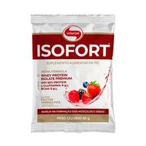 Isofort Sachê Whey Protein Isolado Premium 15 Sachês (Escolha seu Sabor) Vitafor