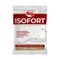 Isofort Sachê Whey Protein Isolado Premium 15 Sachês (Escolha seu Sabor) Vitafor