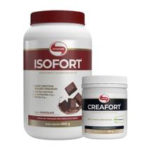 Isofort Vitafor Whey Protein Isolado Pote 900g Creafort 300g