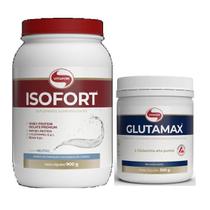 Isofort whey protein 900g neutro vitafor + glutamax 300g