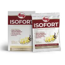 Isofort Whey Protein Isolado de alta pureza 15 sachês 30g Baunilha Vitafor