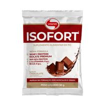 Isofort Whey Protein Isolado Sabor Chocolate CX/15 Sachês Vitafor