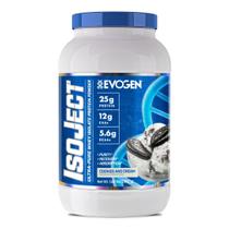 Isolado de proteína de soro de leite Evogen Isoject Cookies and Cream 25 Serv