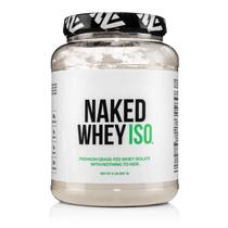 Isolado de proteína de soro de leite NAKED 30g alimentado com capim 28 porções sem sabor Isolado de proteína de soro de leite NAKED 30g alimentado com capim 28 porções sem sabor