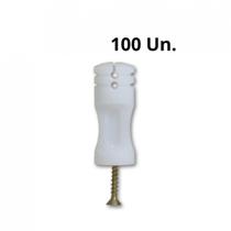 Isolador Branco Haste De Cerca Elétrica Comum Pacote Com 100 - HOMBRUS