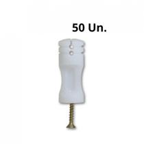 Isolador Branco Haste De Cerca Elétrica Comum Pacote Com 50 - HOMBRUS