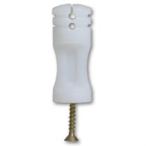 Isolador Branco Simples Haste de Cerca Elétrica Hombrus 50 unidades