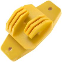 Isolador Cerca Elétrica W Amarelo Reforçado - C/100