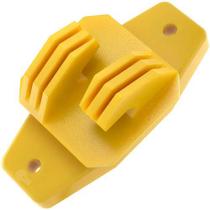 Isolador Cerca Elétrica W Amarelo Reforçado - C/400