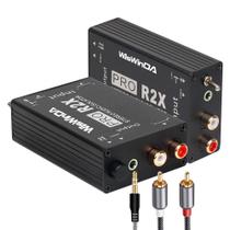 Isolador de ruído WiSwinda RCA Audio Zumbido Eliminator Isolador de ruído WiSwinda RCA Audio Zumbido Eliminator