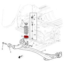 Isolador Inferior Mola Traseira Pecas Genuinas Gm Onix 1.0,turbo,aspirado tracker 1.0,1.2,turbo