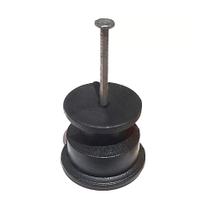 Isolador Roldana Plástico Fio com Prego 100un Preto - CNI, Opção: Preto, Tamanho: 30x30