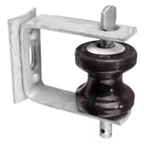 Isolador Roldana Poste 72x72 Porcelana + Armação Armação Press Bow Rex 1 - 07420