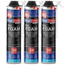 Isolamento de espuma em spray Can Magic Chems 750 ml (pacote com 3)