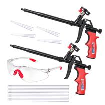 Isolamento de pistola de espuma de pulverização Magic Chems com 2 pistolas de espuma e 8 bicos Isolamento de pistola de espuma de pulverização Magic Chems com 2 pistolas de espuma e 8 bicos