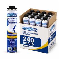 Isolamento em Espuma Spray GemonExe Kit com 12 Latas de 25,4oz