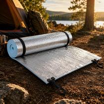 Isolante Térmico EVA Guepardo Aluminizado Camping Trilha Leve Compacto 180x50cm Isolante Térmico EVA Guepardo Aluminizado Camping Trilha Leve Compacto 180x50cm