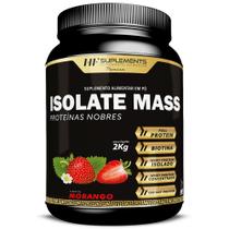 Isolate mass hipercalorico proteinas nobres 2kg morango