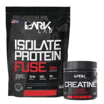 Isolate Protein Fuse 900g Morango + Creatina 300g Dark Lab