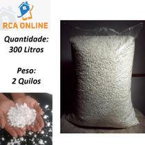 Isopor em Flocos para Enchimento de Puffs e Almofadas - Produção de Concreto Leve - 300 Litros (2kl)