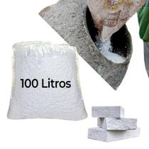 Isopor Flocado Triturado Concreto Eps Enchimento 100 Litros