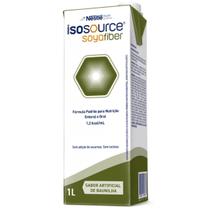 Isosource Soya Fiber 1 Litro Nestlé Dieta Nutrição Clínica Enteral Oral Alimento de Pacientes Saúde Normocalórica Normoproteica