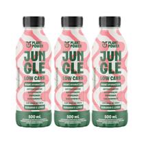 Isotonico Jungle Low Carb Morango e Limao 500ml Equilibrio Mineral Kit 3 Plant Power