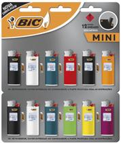 Isqueiro BIC Chama Mini cartela c/ 12 unidades
