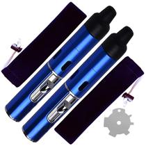 Isqueiro BIENVENIDO Jet Flame Azul - Kit com 2 unidades