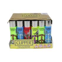 Isqueiro Clipper Maxi Peace Anywhere com 24 Unidades