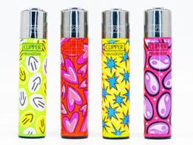 Isqueiro Clipper Maxi Psycho Stickers (Display c/ 24un) Isqueiro Clipper Maxi Psycho Stickers (Display c/ 24un)