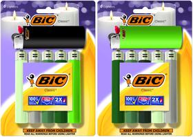 Isqueiro de bolso BIC Classic Maxi Shades of Green, pacote com 12